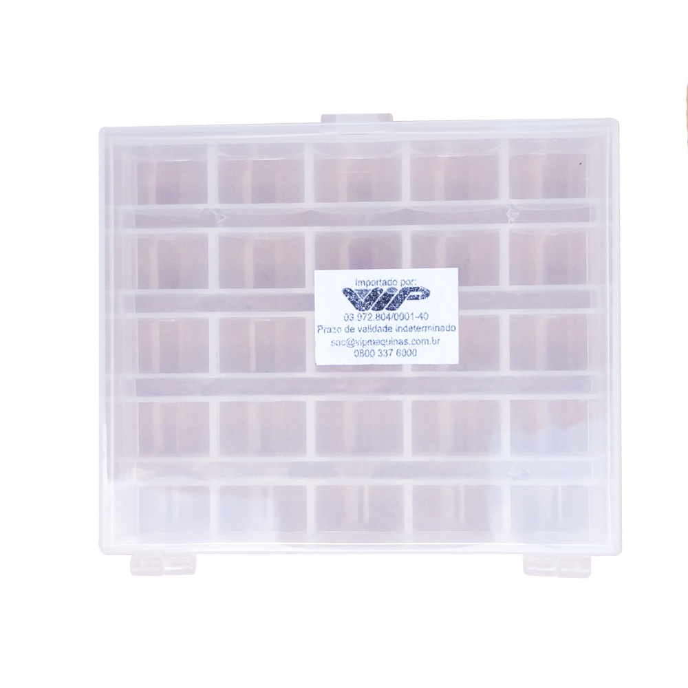 Porta Estojo transparente Costura Organização 25 Bobinas em Oferta na Shopee