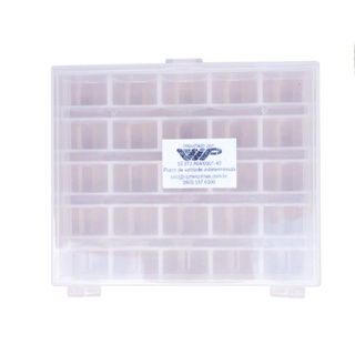 Porta Estojo transparente Costura Organização 25 Bobinas em Oferta na Shopee