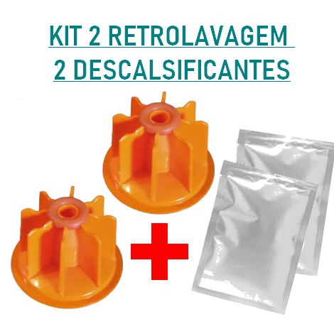 Imagem Kit 2 Cápsula Retrolavagem Cafeteira Três Corações + 2 DESCALSIFICANTEs