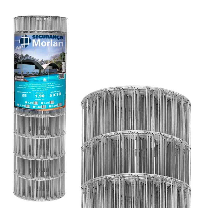 Tela Alambrado De Segurança 10 X 5 Metros Zn3 2713 Morlan em Oferta na Shopee