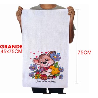 Kit 15 Pano De Prato Grande 45x75 CM Pano De Copa E Cozinha 15 Unidades Estampado Algodão
