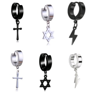 Brinco Argola Raio Crucifixo Estrela Argolinha Aço Inox Unissex em Oferta na Shopee