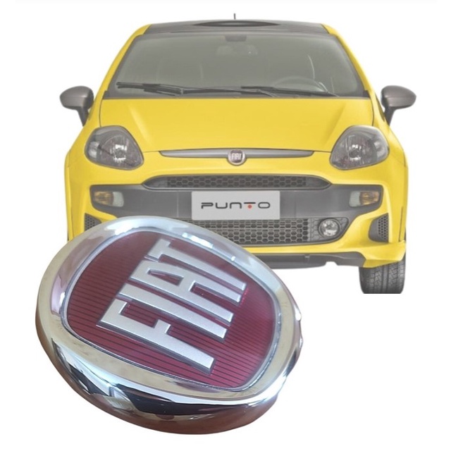 Emblema Fiat Grade Radiador Fiat Punto 2013 - 2017 Original 0735503991
