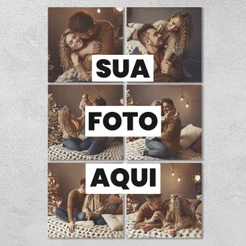 Kit 6 Quadros Decorativos Personalizado Com Sua Foto 20x20 cm