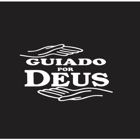Adesivo decorativo - Guiado por Deus para carro moto e caminhão personalizado
