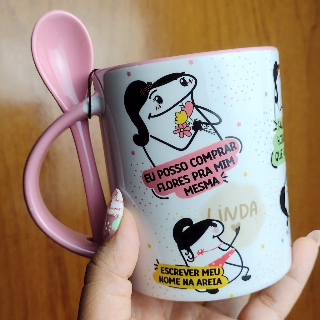 Caneca café florks meme engraçados - Desconto no Preço