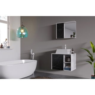 Gabinete Kit Banheiro Em Mdf com Pia Cuba - Venice 60 cm em Oferta na Shopee