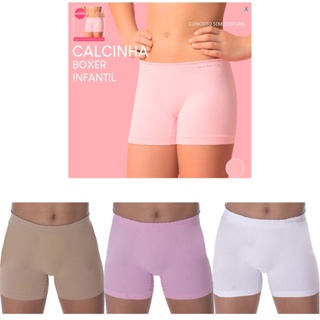 Kit 3 Calcinha Boxer Selene 20610.001 Infantil Menina Original Nota Fiscal em Oferta na Shopee