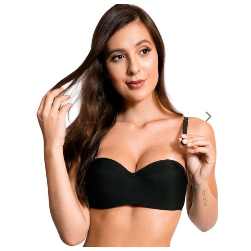 Sutiã de Microfibra com Bojo Tomara que Caia Alça Removível Sutien em Oferta na Shopee