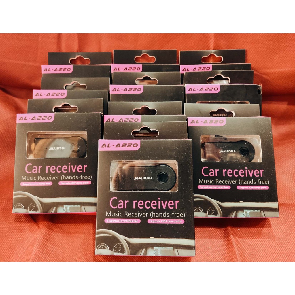 kit 10 Adaptador Receptor Bluetooth Auxiliar P2 3.5mm para Som Rádio de Carro AL-A220