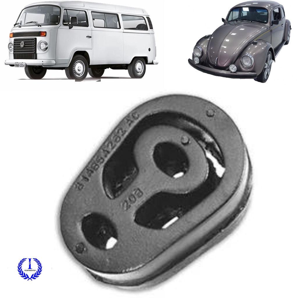 Borracha Coxim Escapamento Fusca Itamar 93...96 / Kombi 92...96