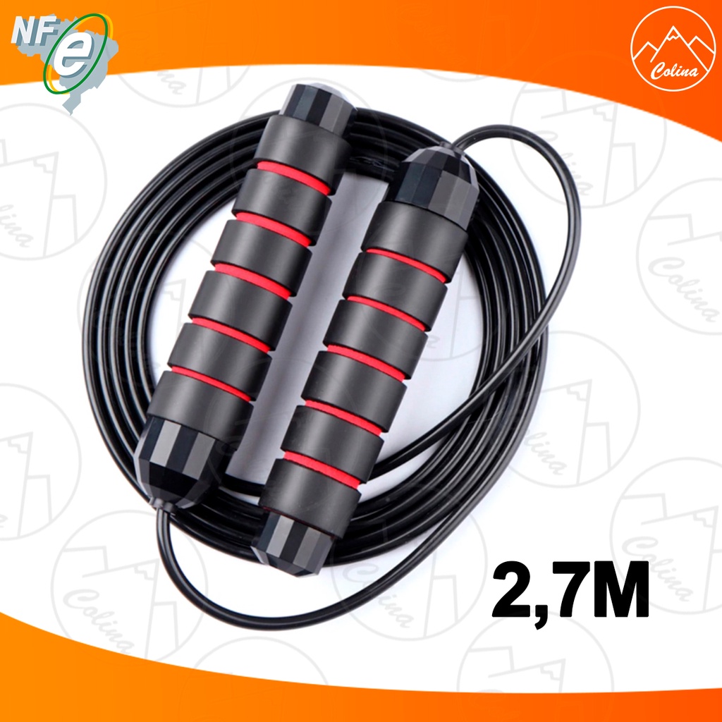 Corda De Pular Com Cabo De Aço Speed Rope 3 Metros - Yangfit