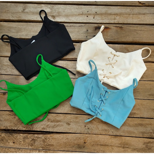 Cropped Ilhós Poliamida Premium - Luana Milani PROMOÇÃO