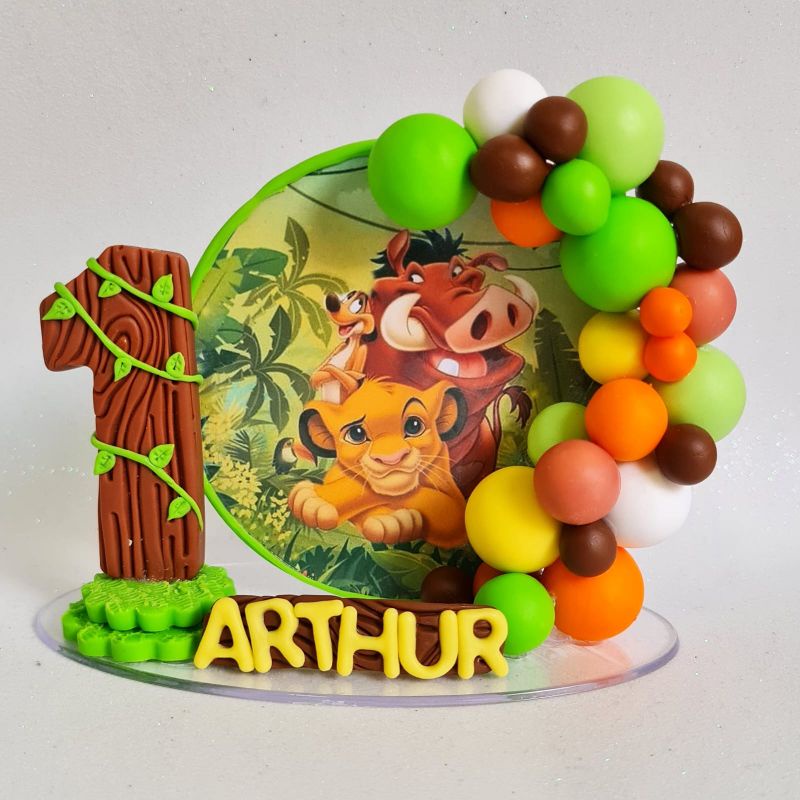 Vela Cenário Rei Leão em Oferta na Shopee