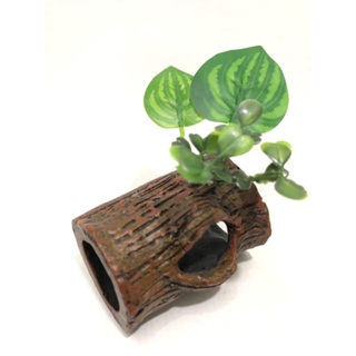 Enfeite Aquário Tronco Toca Mini Betta em Oferta na Shopee