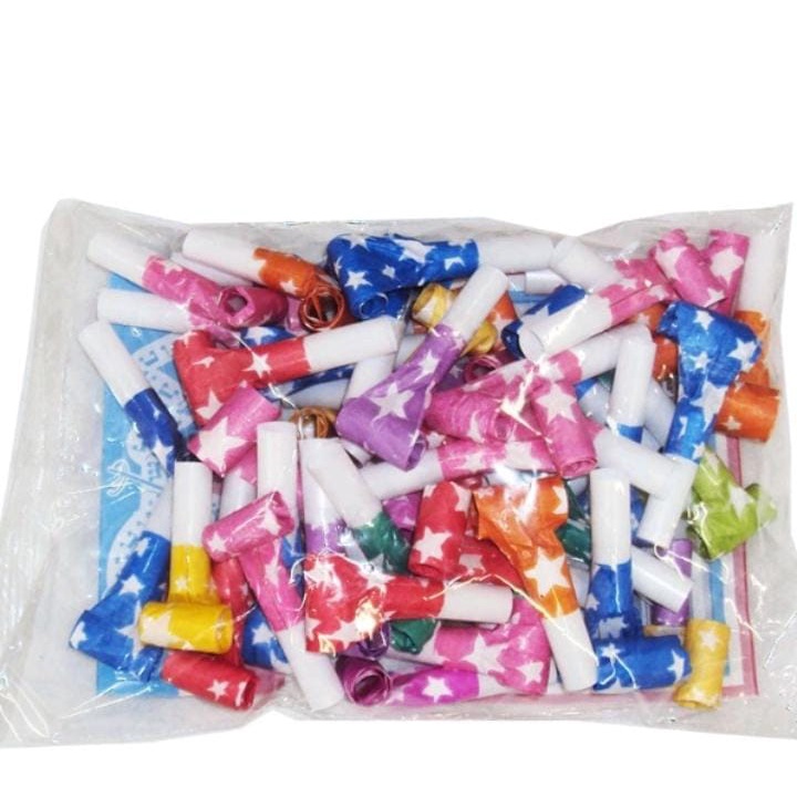 Kit 50 línguas de sogra festa infantil feliz aniversário em Oferta na Shopee