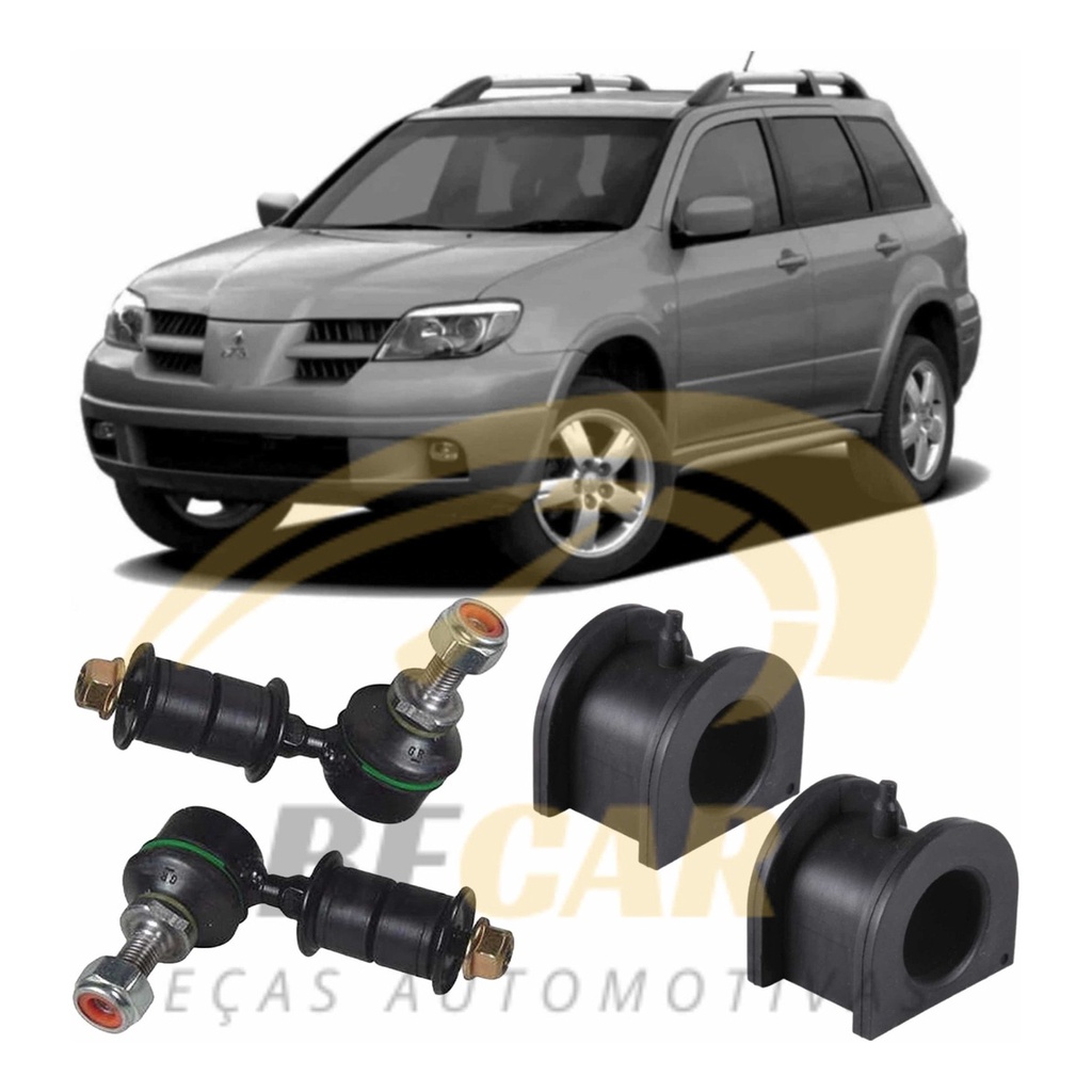 Kit Bucha Da Barra E Bieleta Dianteira Mitsubishi Airtrek