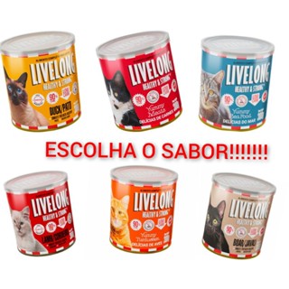 Ração Úmida Natural Livelong Gatos Vários Sabores