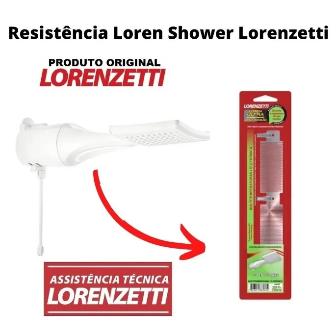 Resistência Loren Shower Ultra 5500W X 220V - Ref. 3065 J - Original Lorenzetti em Oferta na Shopee