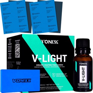 Kit Polimento Farol Lixa Vitrificador V-Light 20ml Vonixx em Oferta na Shopee