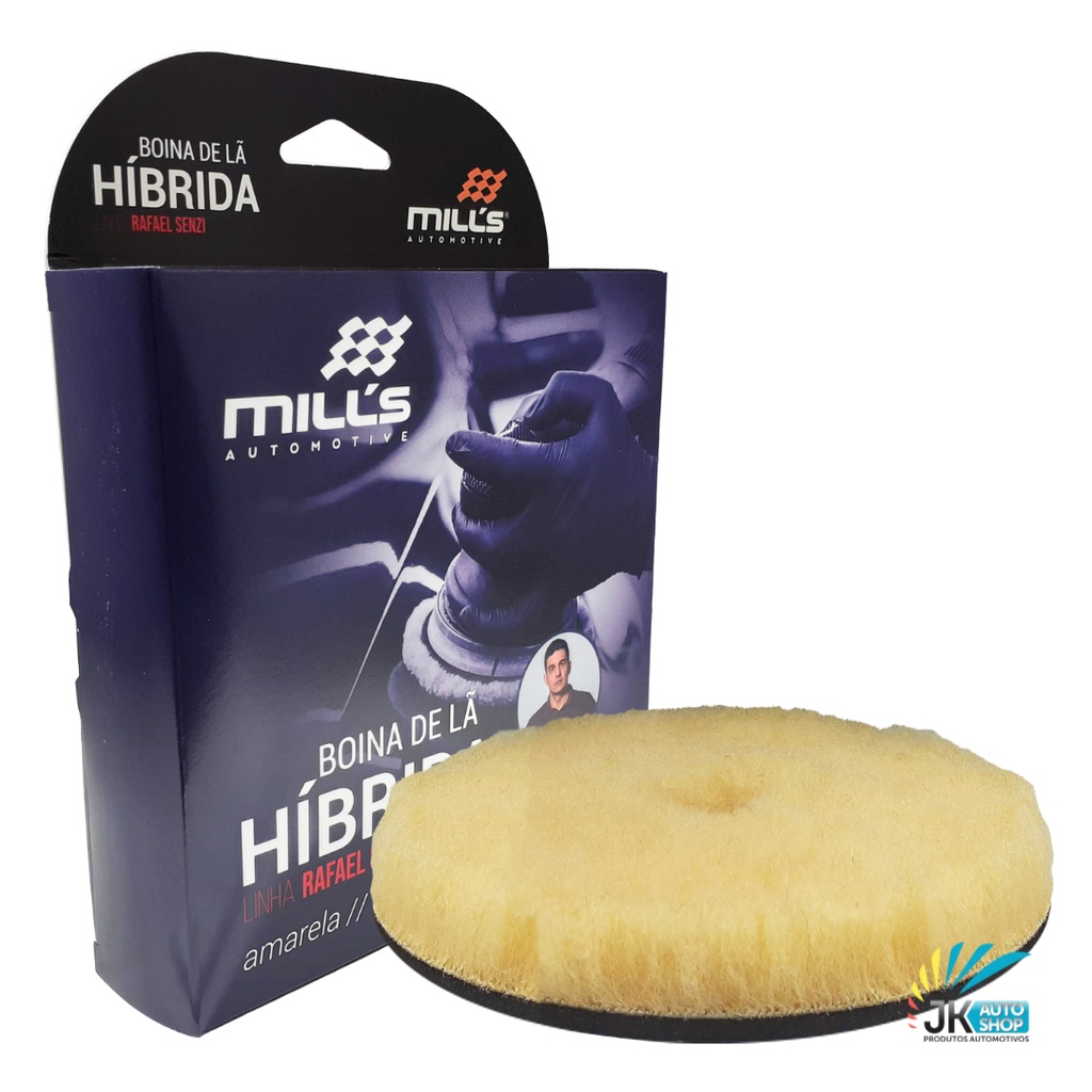 Boina Lã Híbrida Amarela 6 Espuma Preta Rafael Senzi Mills