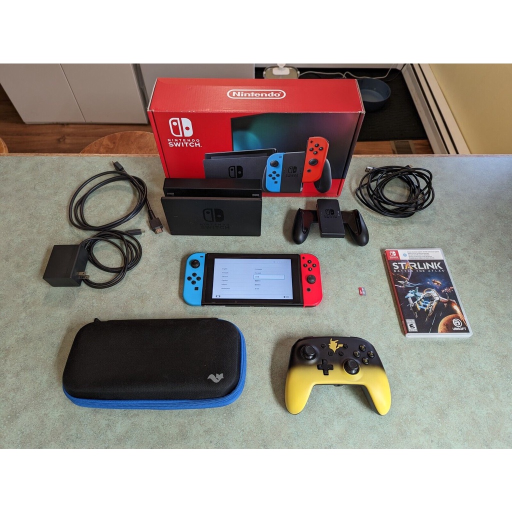Nintendo Switch Console Bundle Case, Starlink Game, 128gb Memory Card