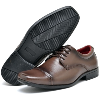 Sapato Social Infantil Menino de Amarração cor Marrom em Oferta na Shopee