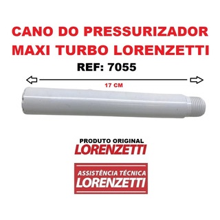 Cano Do Pressurizador Maxi Turbo Branco Lorenzetti Original - Ref. 7055 - Original Lorenzetti
