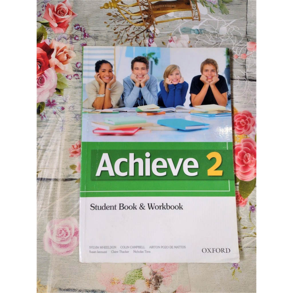 Achieve 2 student book & workbook Sylvia Wheeldon livro inglês do aluno english oxford