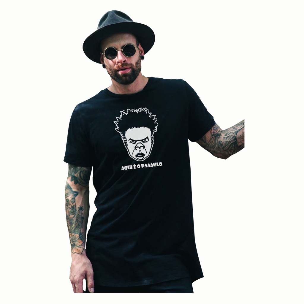 Camiseta Unissex Paulinho O Loko GTA Anti RP 100% Algodão Fio Penteado 30.1