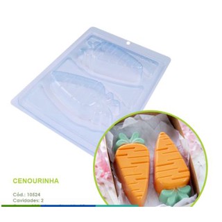 Forma de silicone (3 partes) BWB Cenourinha Ref 10524 PASCOA - LANÇAMENTO