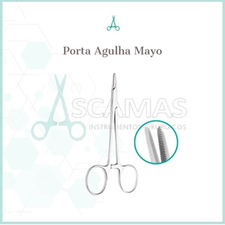 Porta Agulha Mayo Hegar 16cm em Oferta na Shopee