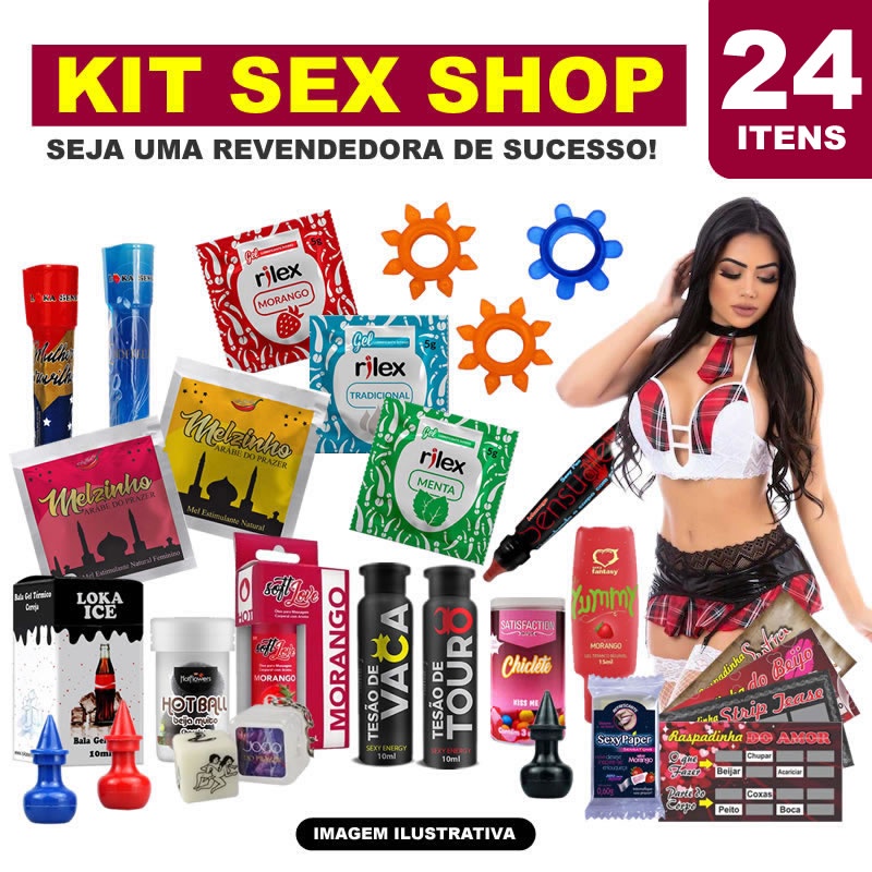 Kit Sex Shop 24 Produtos Eróticos Uso Adultos Sexy Shopee Brasil 7210