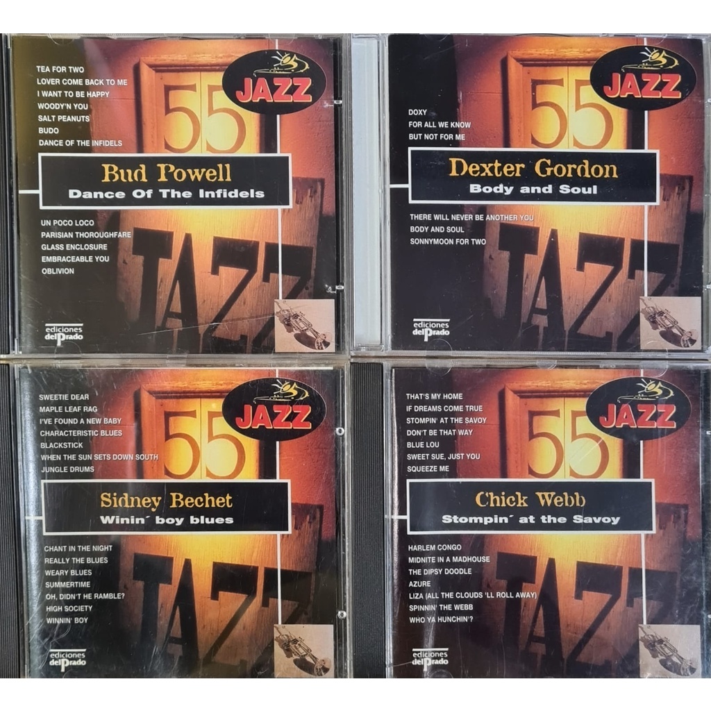 CD Colet. Jazz 55 - Benny Goodman Louis Armstrong Billie Holiday Dexter Gordon Bud Powell - LOTE