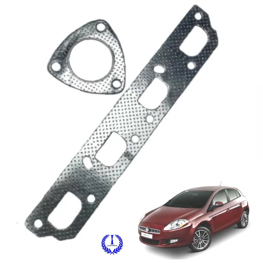 Jogo Junta Catalisador Fiat:  Bravo Palio Doblo Strada Punto siena idea linea - 1.8 16v E-torq