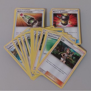 Lote cartas treinador pokémon originais com até 50 cartas (somente carta treinadores)