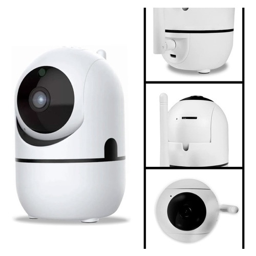 Camera Ip Wifi Giratória Estilo Babá Eletrônica Com Visão Noturna monitoramento Bebê Animal De Estimação Idoso - detalhe