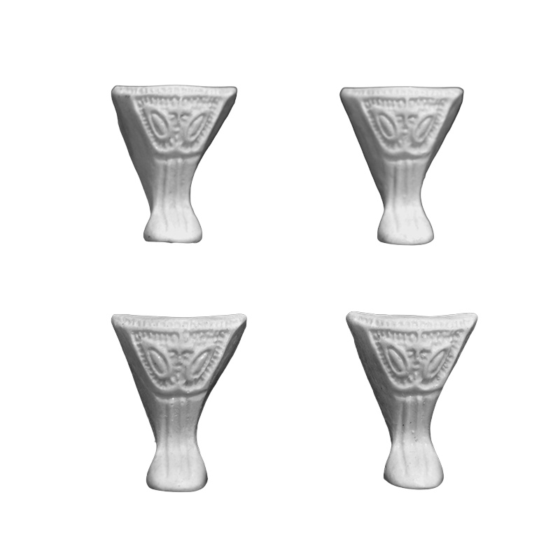 40 Pezinhos Pata Elefante Pés de Resina Caixa MDF Bandeja Decoração Artesanato