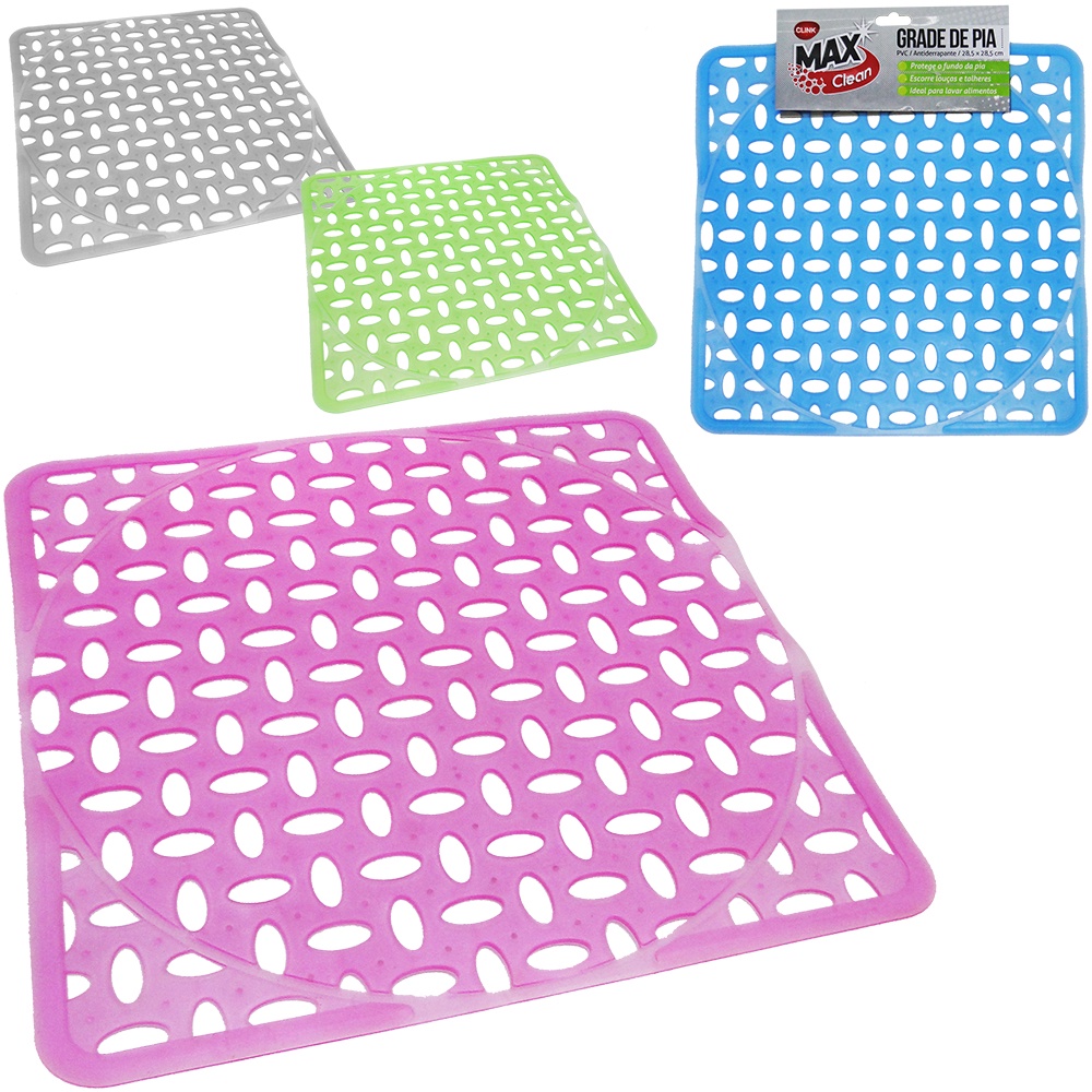 Protetor De Pia Escorredor Grade De Pvc Colors 28,5CM