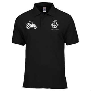 Camiseta Agronomia e Trator Top Camisa Gola Polo Masculina