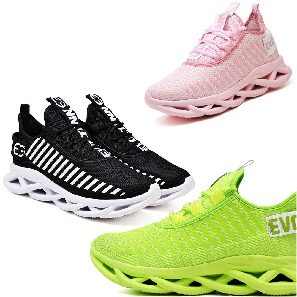 Kit 3 Tênis Evoltenn Easy Style Feminino Sola Maverick Trança Caminhada Corrida Confortável Original