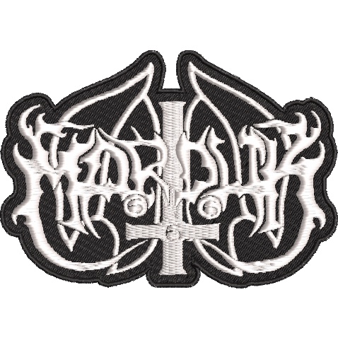 patch bordado marduk black metal termocolante