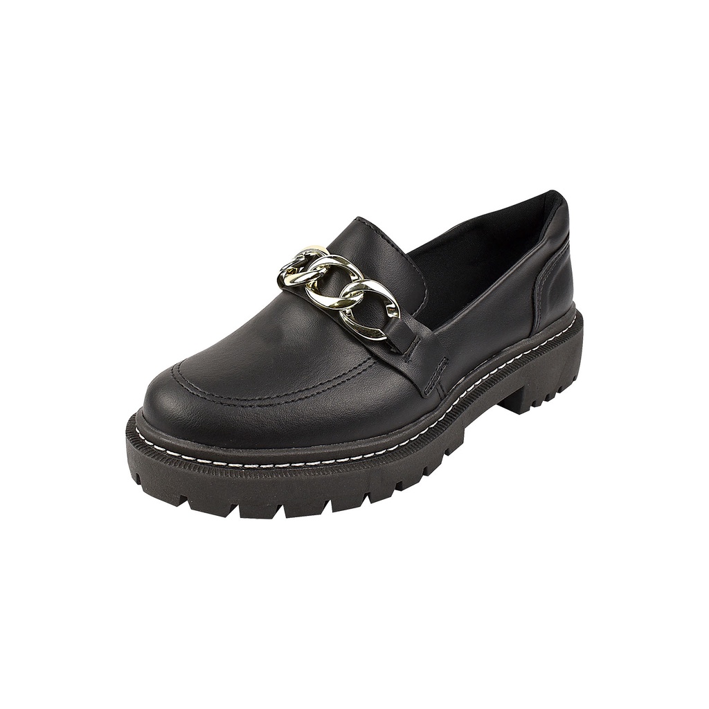 Sapato Feminino Mocassim Boat Shoe Bota Flatform Plataforma Tratorado Vintage Retro