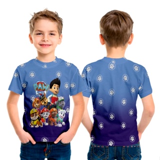 Camiseta Básica Infantil ou Adulta - Patrulha animada em Oferta na Shopee