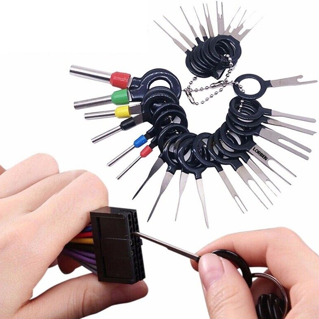 Kit de Ferramentas Lorben para Remoção de Terminais Fiação Elétrica Automotiva 36 Peças