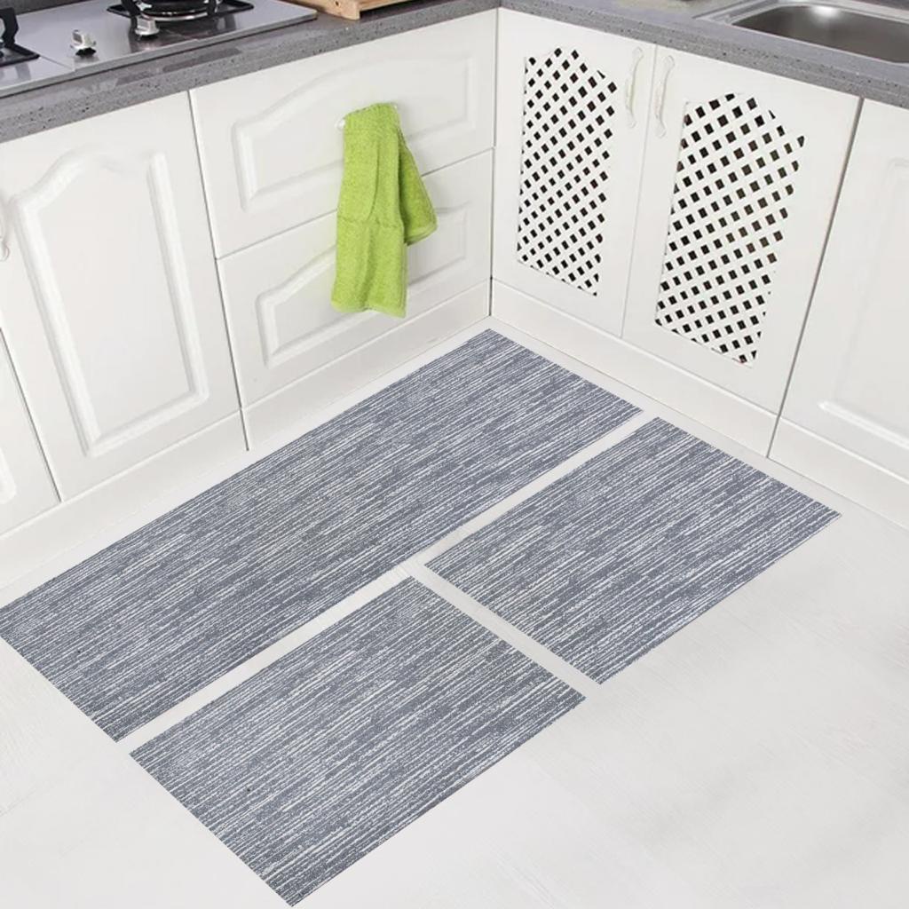 Kit Jogo de Tapetes para Cozinha 3 peças Mesclado em Oferta na Shopee