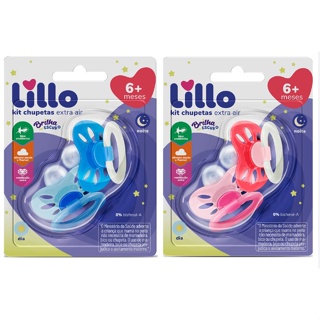 Chupeta Lillo infantil brilha no escuro ( +6 meses ) c/2 unid em Oferta na Shopee