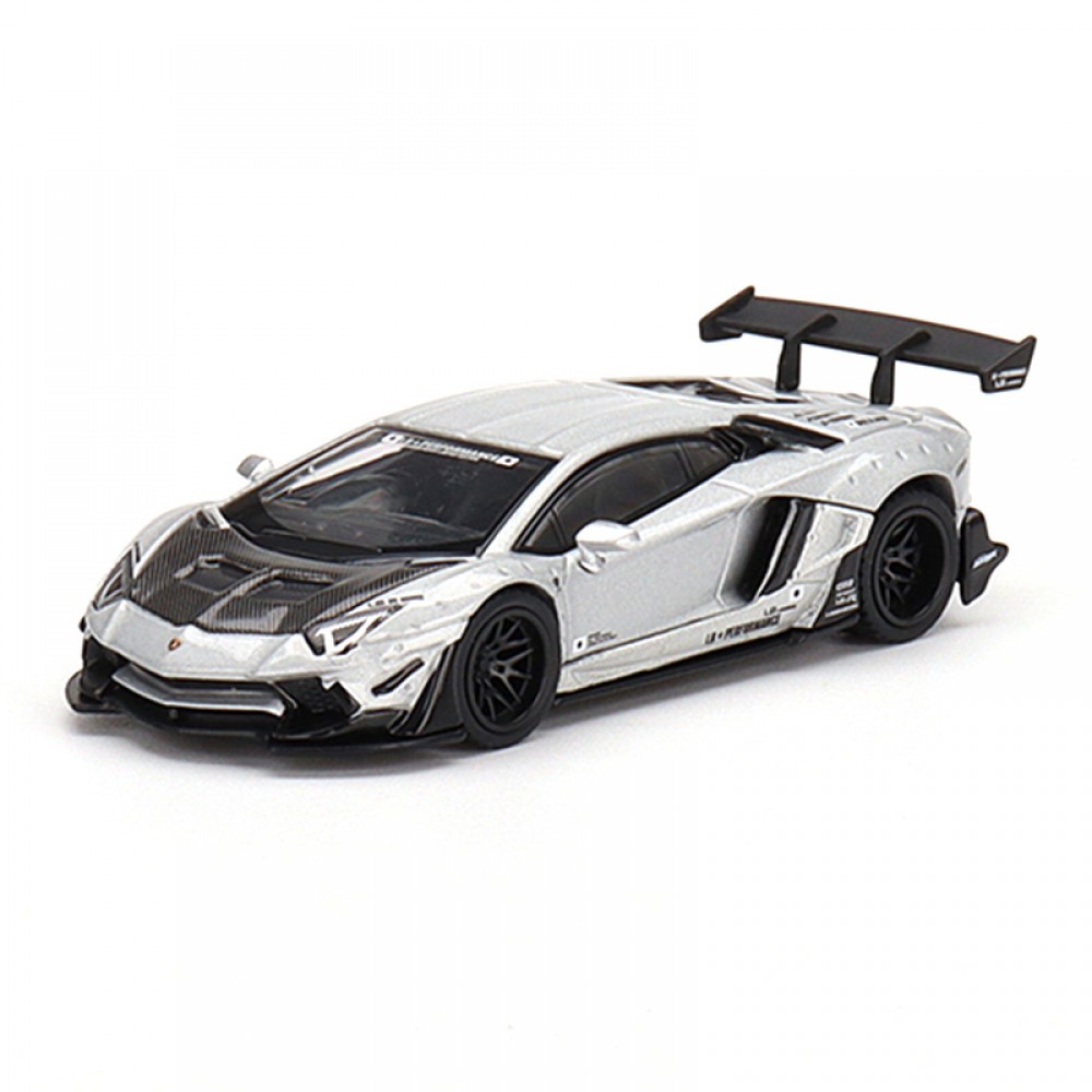 Mini GT 449 1/64 LB Trabalhos LAMBORGHINI AVENTADOR Edição Limitada Escala  De Prata Mate Carro Modelo - Escorrega o Preço