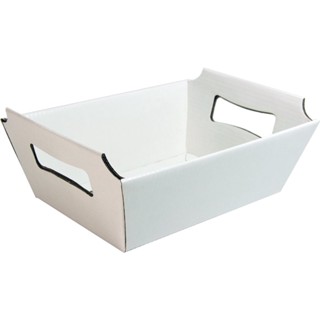 Cesta de Papel Café da Manhã 27x18,5x9,5 C/ 10 Und Kraft/branca em Oferta na Shopee