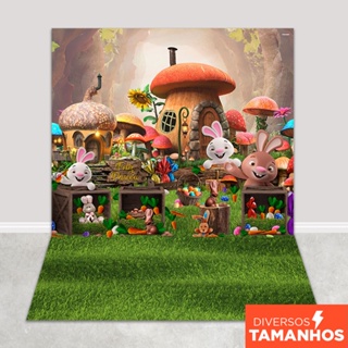 Fundo Fotográfico Páscoa Cenário Coelhinhos da Páscoa Em Tecido Painel para Foto em Oferta na Shopee
